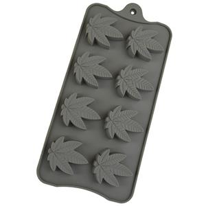 Molde Silicone para Bombons Folhas Cannabis