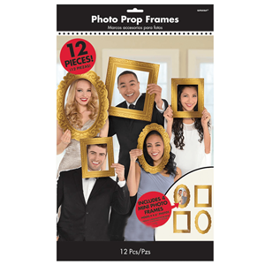 Moldura Photobooth Dourado, 12un