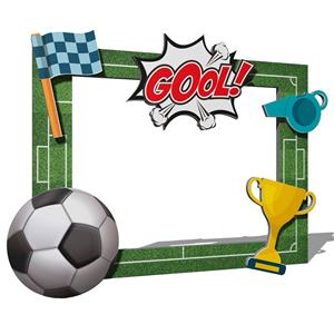 Moldura Photobooth Futebol, 80 x 60 cm