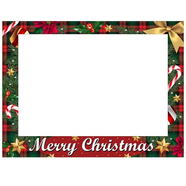 Moldura Photobooth Merry Christmas Vermelho