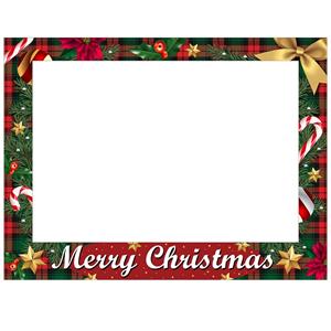 Moldura Photobooth Merry Christmas Vermelho