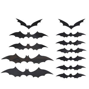 Morcegos Decorativos para Parede, 12 unid.