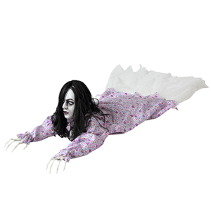 Mulher Zombie com luz e som, Halloween