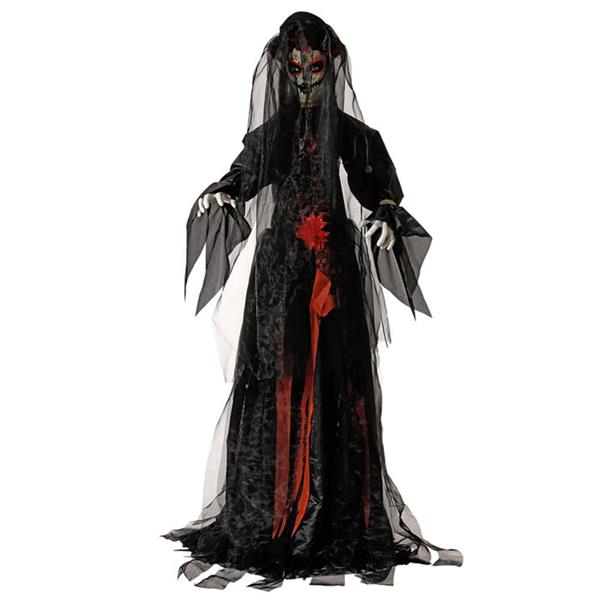Noiva Fantasma Assustadora com Luz, Som e Movimento, 1,70 mt