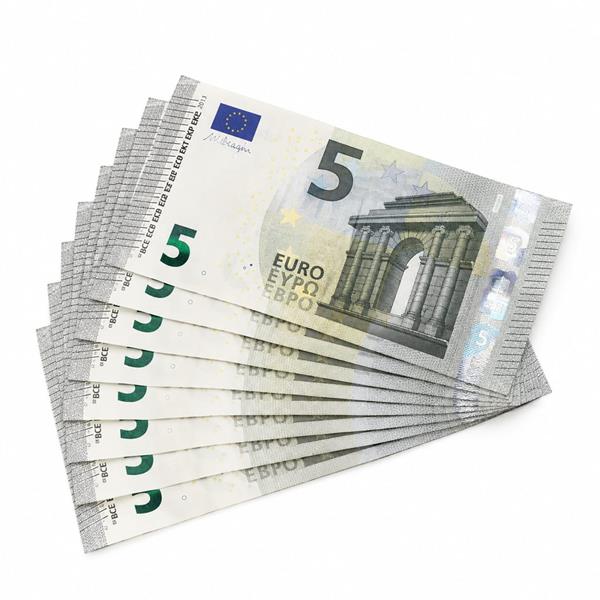 Notas papel flash 5 euros, 10 unid.