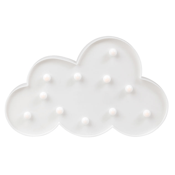 Nuvem Branca Decorativa com Luz, 29 cm