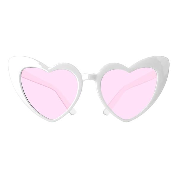 Óculos Coração Branco
