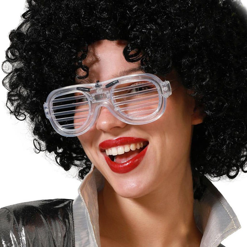 Óculos de Grade com Luz Led Branca