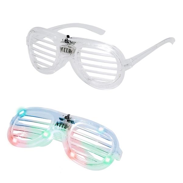 Óculos de Grade com Luz Led Multicolor