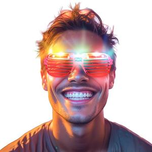 Óculos de Grade com Luz Led Multicolor