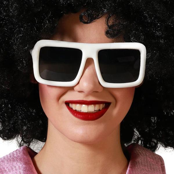 Óculos Quadrados Brancos