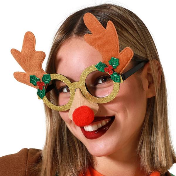 Óculos Rena Engraçada