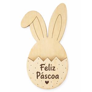 Ovo Decorativo Feliz Páscoa com Íman