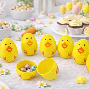 Ovos Pintainhos da Páscoa Decorativos, 6 unid. Ovos Pintainhos da Páscoa Decorativos, 6 unid.