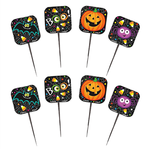 Pack de 8 Palitos Decorativos Halloween
