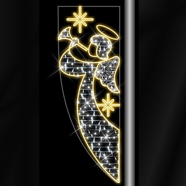 Painel Decorativo Anjinho Led Branco Frio e Quente