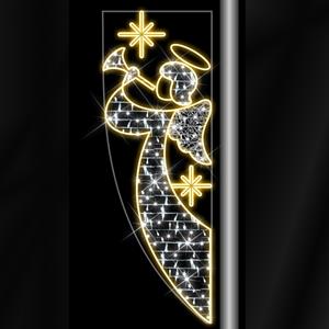 Painel Decorativo Anjinho Led Branco Frio e Quente