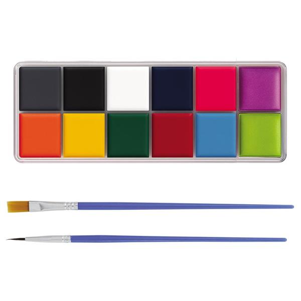 Paleta 12 Cores com Pincéis