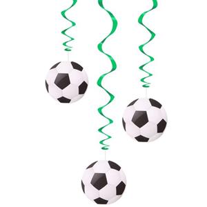 Pêndulos Espirais Futebol, 3 unid.