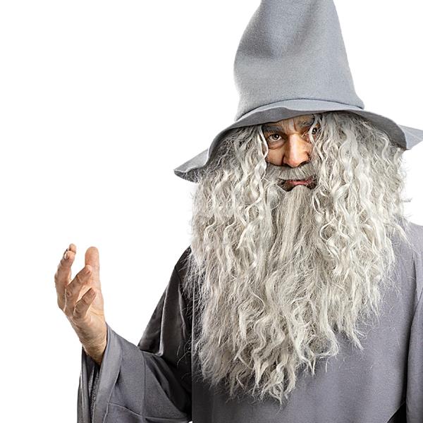 Peruca e Barba Gandalf O Senhor dos Anéis, Adulto