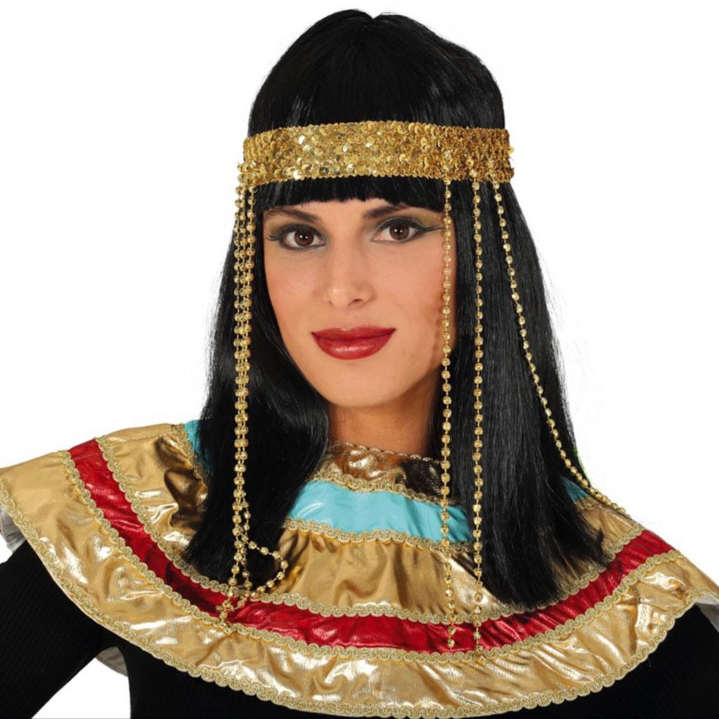 Peruca Egípcia com Tiara