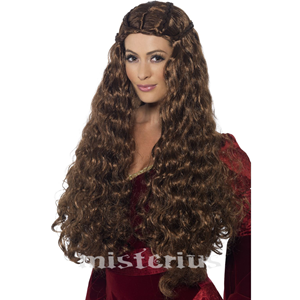 Peruca Medieval Castanha