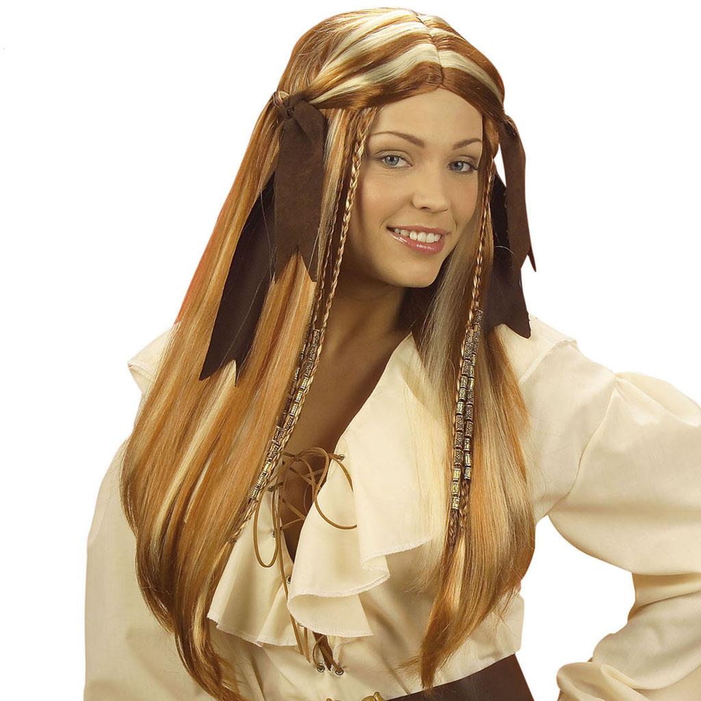 Peruca Pirata com Madeixas e Tranças