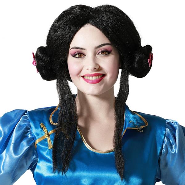 Peruca Princesa Oriental Preta
