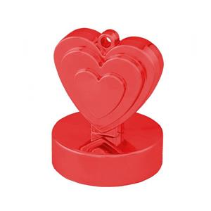 Peso Balões Coração Vermelho