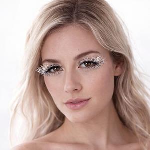 Pestanas Postiças Prateadas