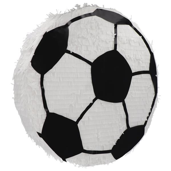 Pinhata Bola de Futebol Preta e Branca