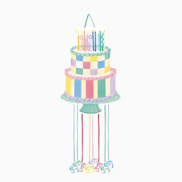Pinhata Bolo de Aniversário com Velas
