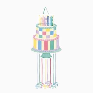 Pinhata Bolo de Aniversário com Velas Pinhata Bolo de Aniversário com Velas