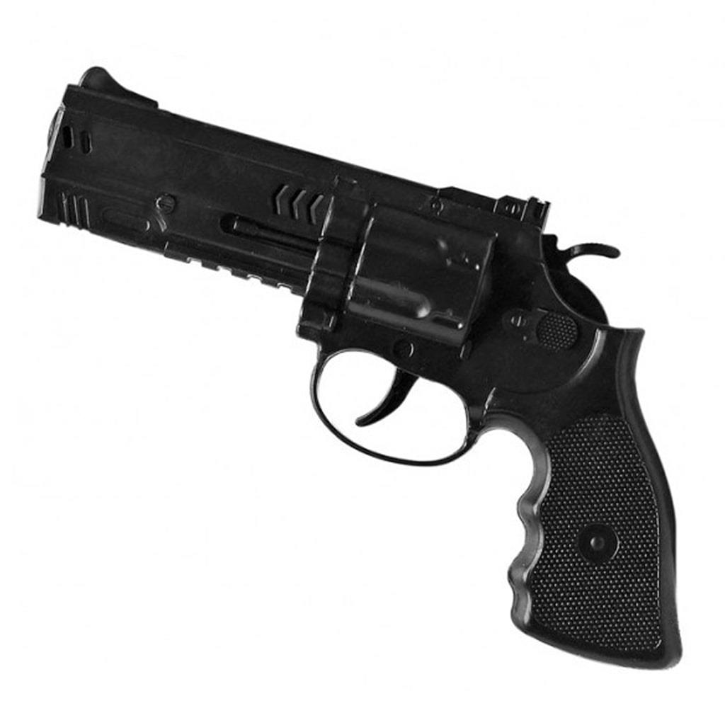 Arma Grande de Brinquedo Revolver 38 de plástico Arminha Policial