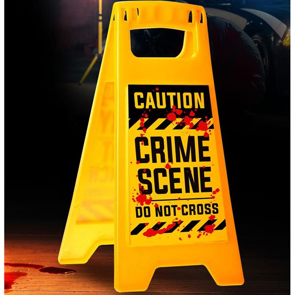 Placa Decorativa Crime Scene