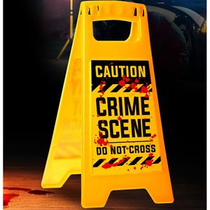 Placa Decorativa Crime Scene
