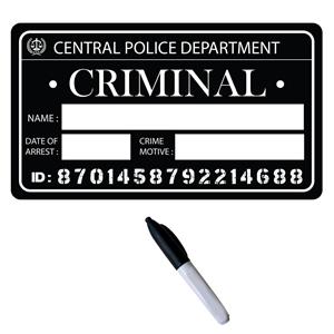 Placa Identificação Criminal