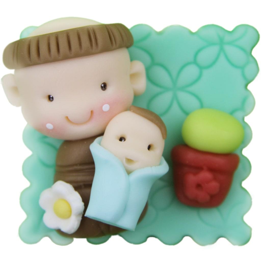 Placa Santo António em Biscuit Placa Santo António em Biscuit