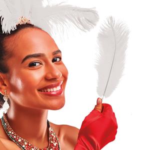 Pluma Branca, 30 cm