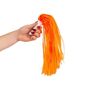 Pompons Animadora de Claque Laranja Fluorescente, 2 unid.