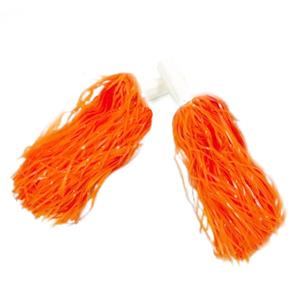 Pompons Animadora de Claque Laranja Fluorescente, 2 unid.
