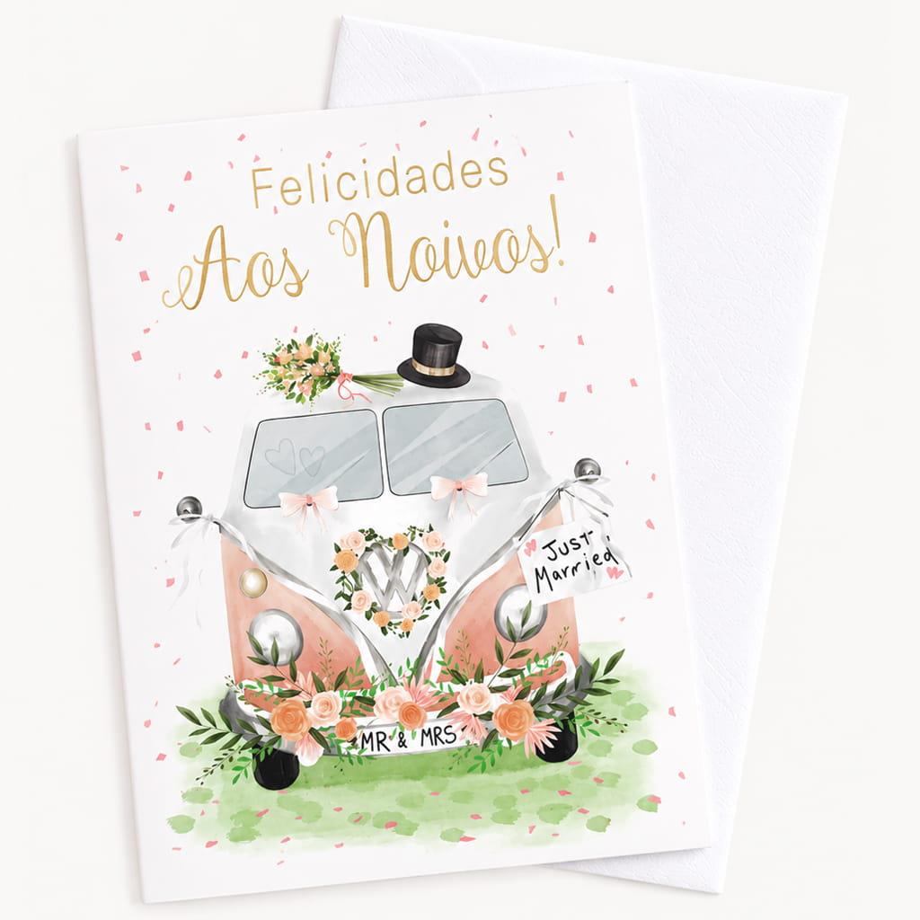 Postal Felicidades aos Noivos Postal Felicidades aos Noivos