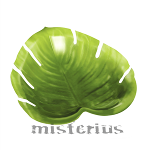 Prato Folha Tropical, 39,5 X 26,2cm