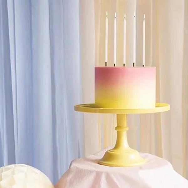 Prato para Bolo Amarelo