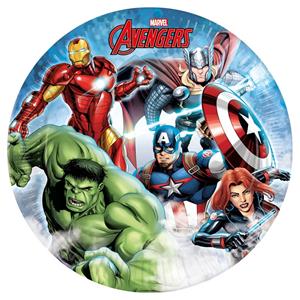 Pratos Avengers Infinity Stones, 23 cm, 8 unid.