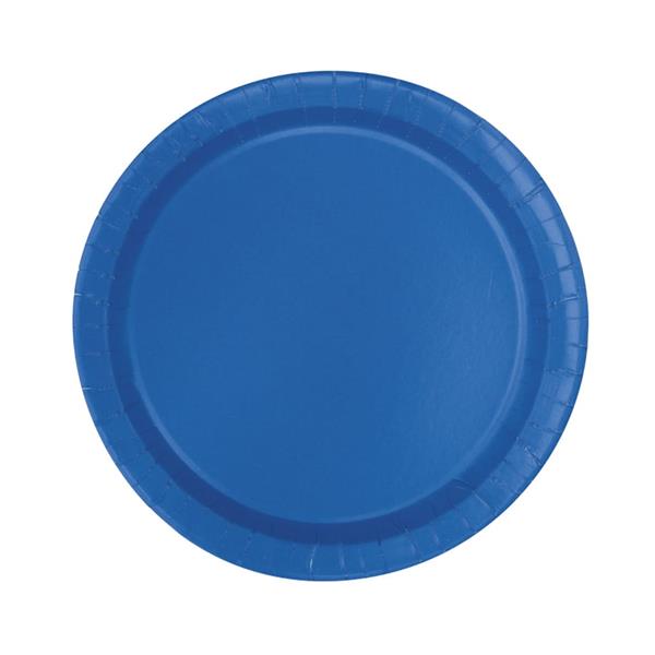 Pratos Azul Escuro, 18 cm, 8 unid.