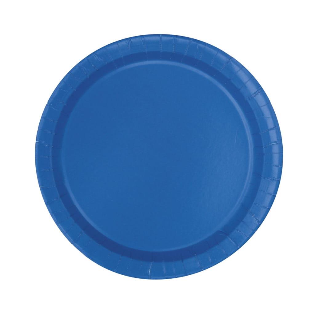 Pratos Azul Escuro, 18 cm, 8 unid.
