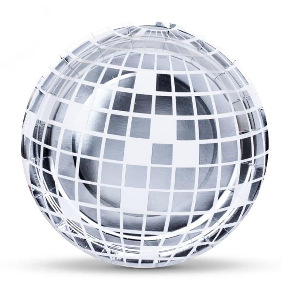 Pratos Bola de Espelhos, 18 cm, 8 unid.