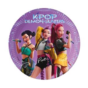 Pratos Guerreiras K-Pop, 20 cm, 8 unid.