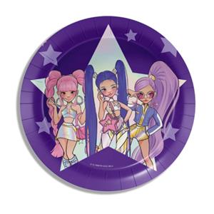 Pratos K-Pop Idol, 18 cm, 8 unid.